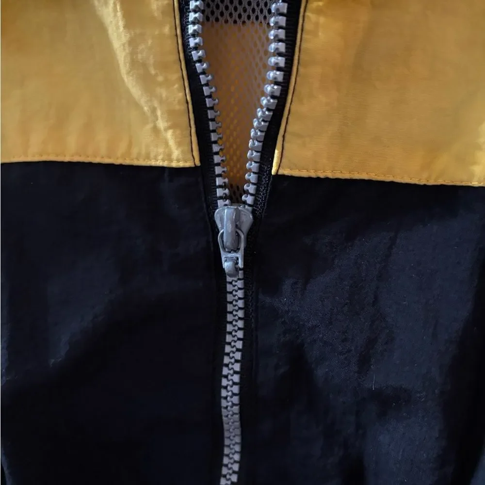 U.S. Army Black and Yellow Field Windbreaker Jacket Small